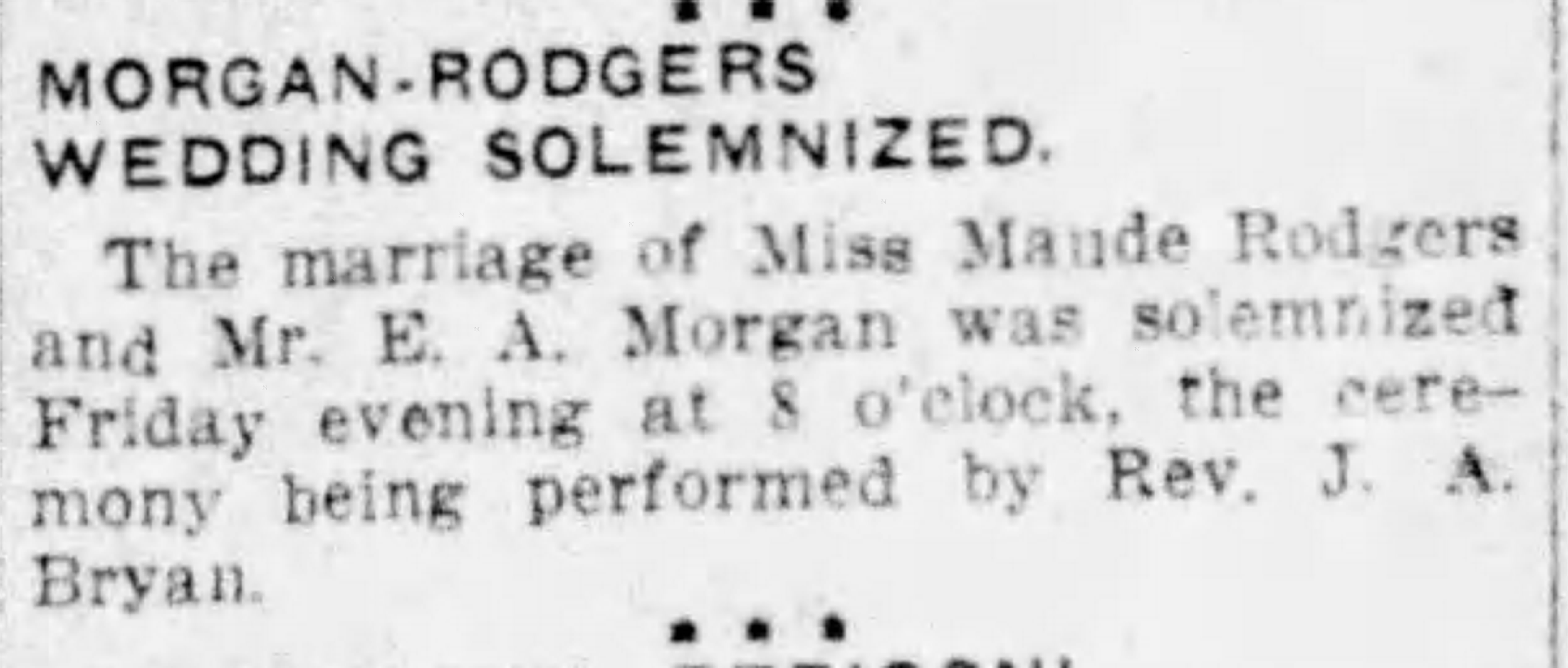 Maude Rodgers-E.A. Morgan